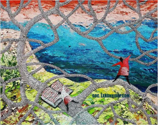 Kematian Seorang Penerjemah ilustrasi Nyoman Sujana Kenyem/Kompas