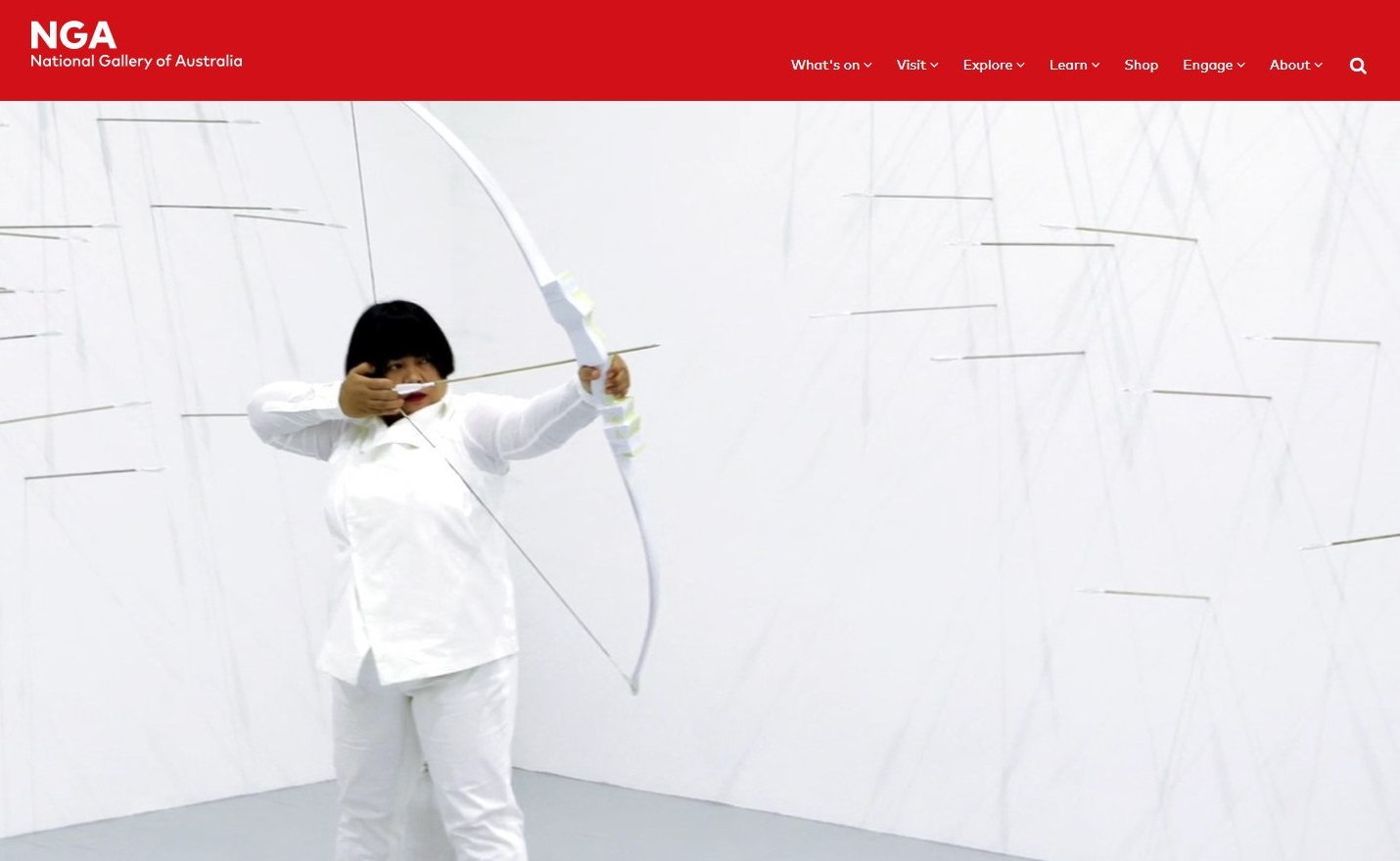 Contemporary Worlds Indonesian NGA Exhibition Arrows