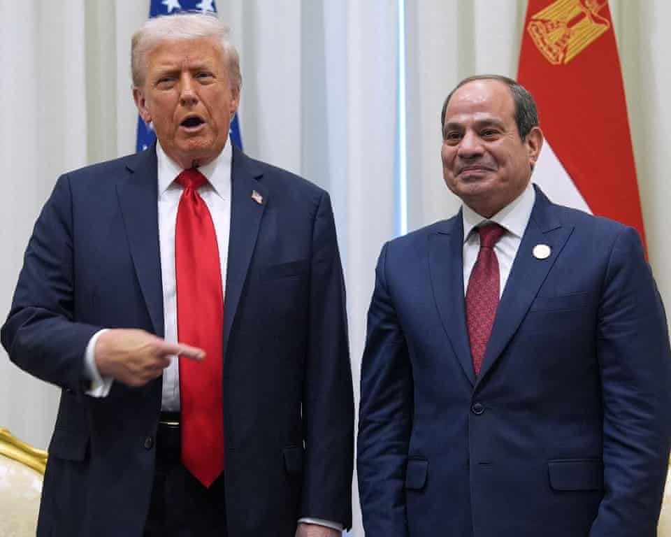 donald trump meets egypts president too