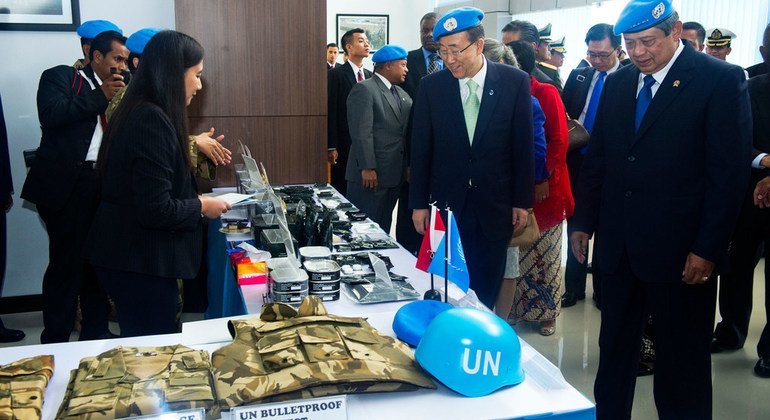 Former Indonesian President Yudhoyono and UNSG Ban Ki-moon