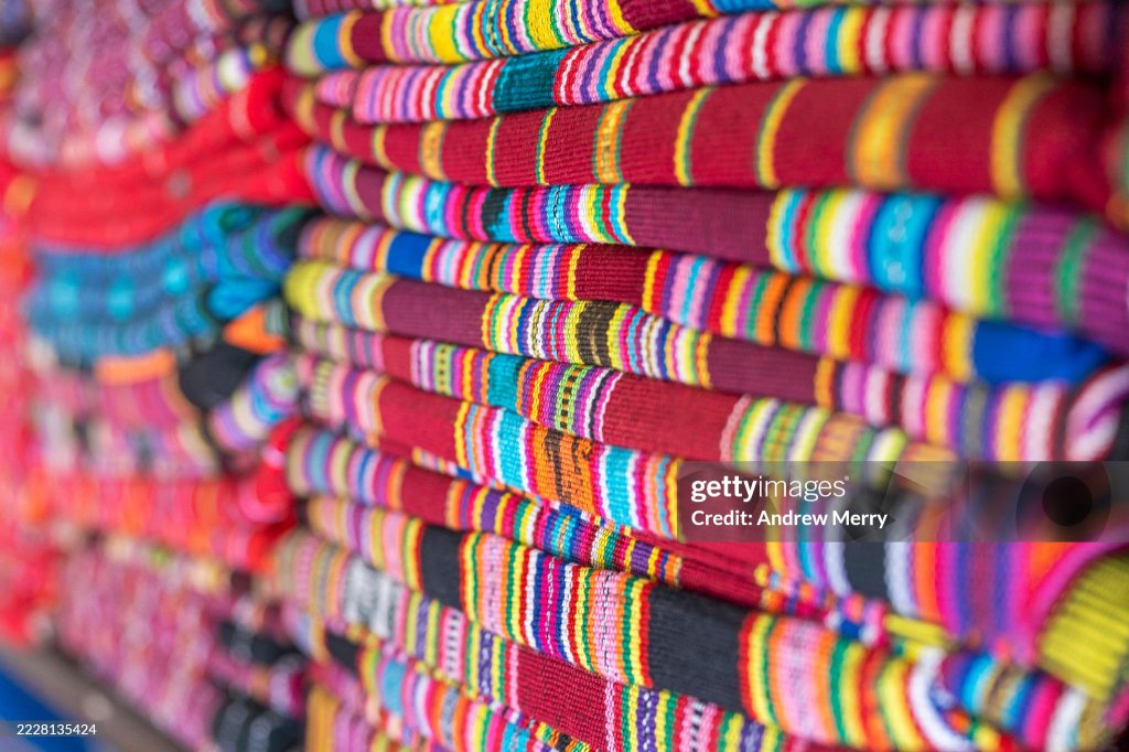 Getty Images - Colourful traditional textiles - Tais market Timor Leste - Andrew Merry